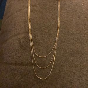 15" Gold Chain (no markings) with 3 Tiers
